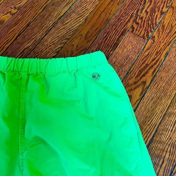 Rad True Vintage 1980s 1990s Neon Lime Green Streetwear Athletic Joggers - Picture 5 of 6